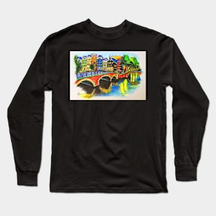 Amsterdams Canal Reflection. Long Sleeve T-Shirt